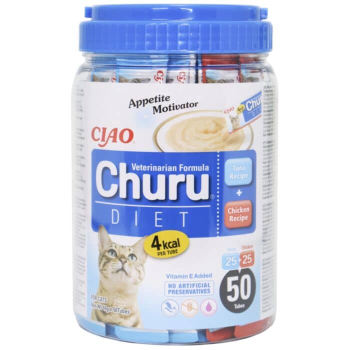 Churu Cat Vet Diet kaķu gardums krēms kaķiem ar tunci un vistu 14 g N50